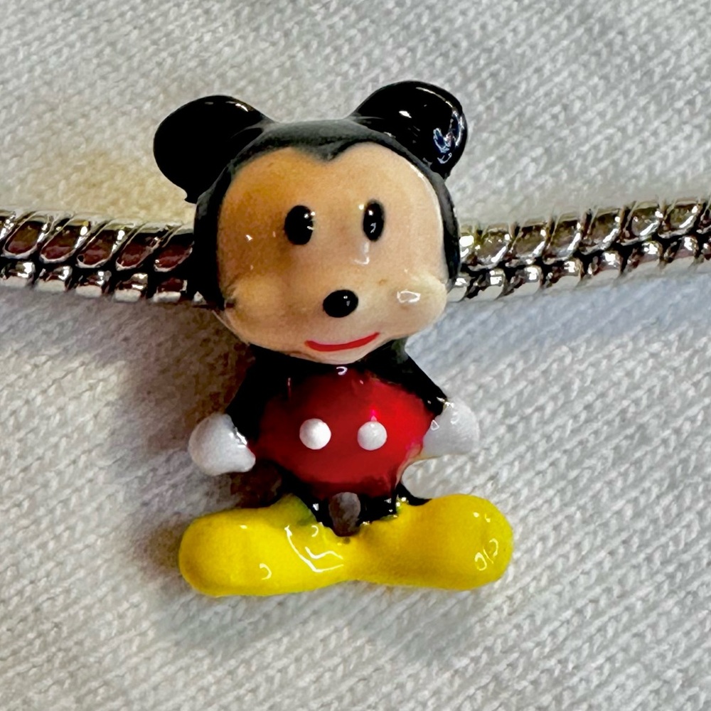 Hand-painted Disney Mickey Mouse Charm